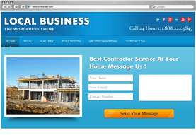 Local Business WordPress Theme With built in Lead Capture
