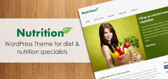 NUTRITION - HEALTH AND FITNESS WORDPRESS THEME