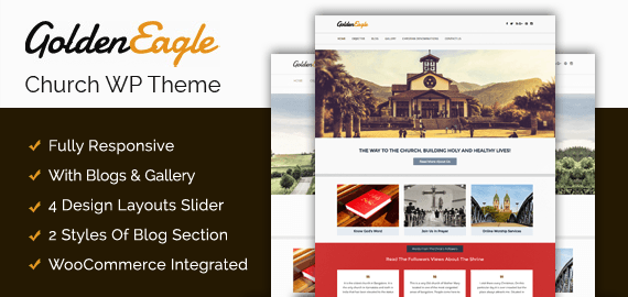 GOLDEN EAGLE - CHURCH WORDPRESS THEME