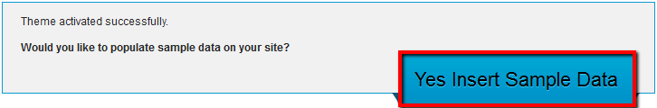 yes insert sample data