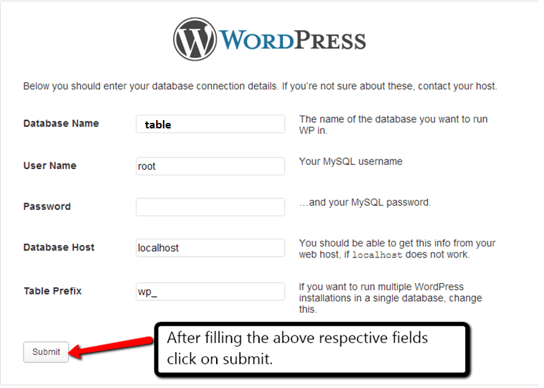 Configuring for WordPress