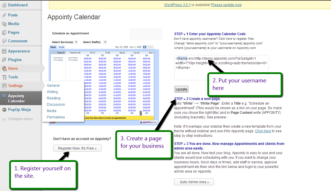 Registration for Appointy