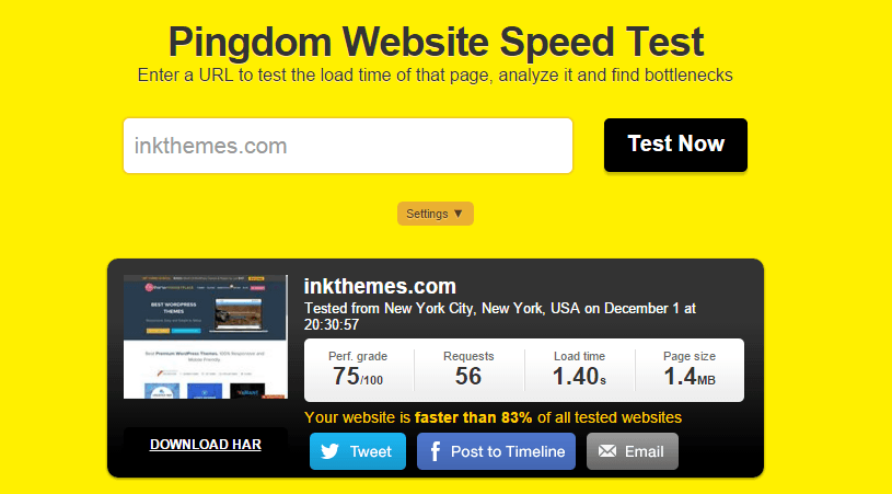 speed test