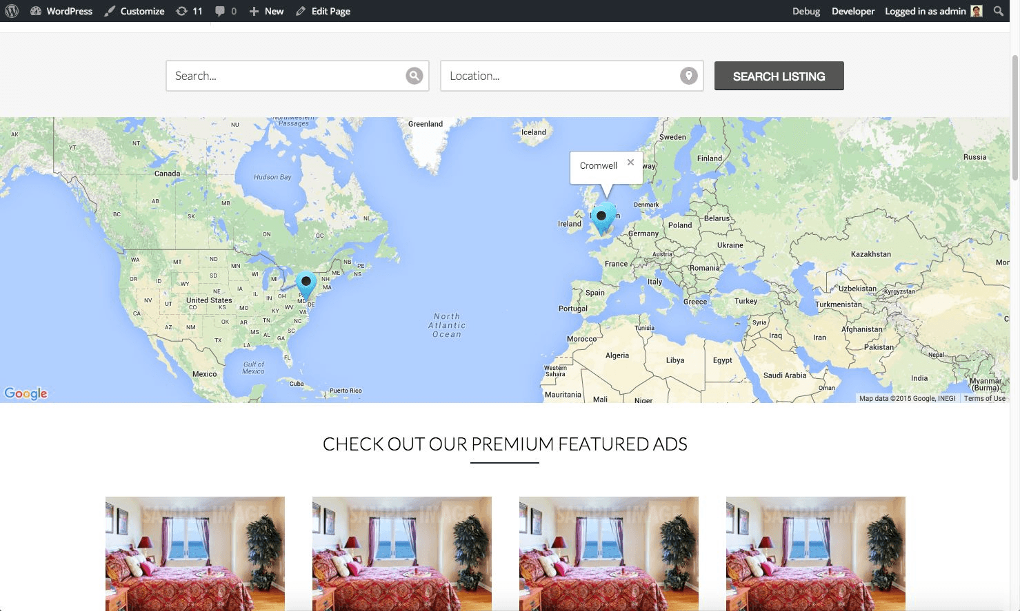 Display Location In Website