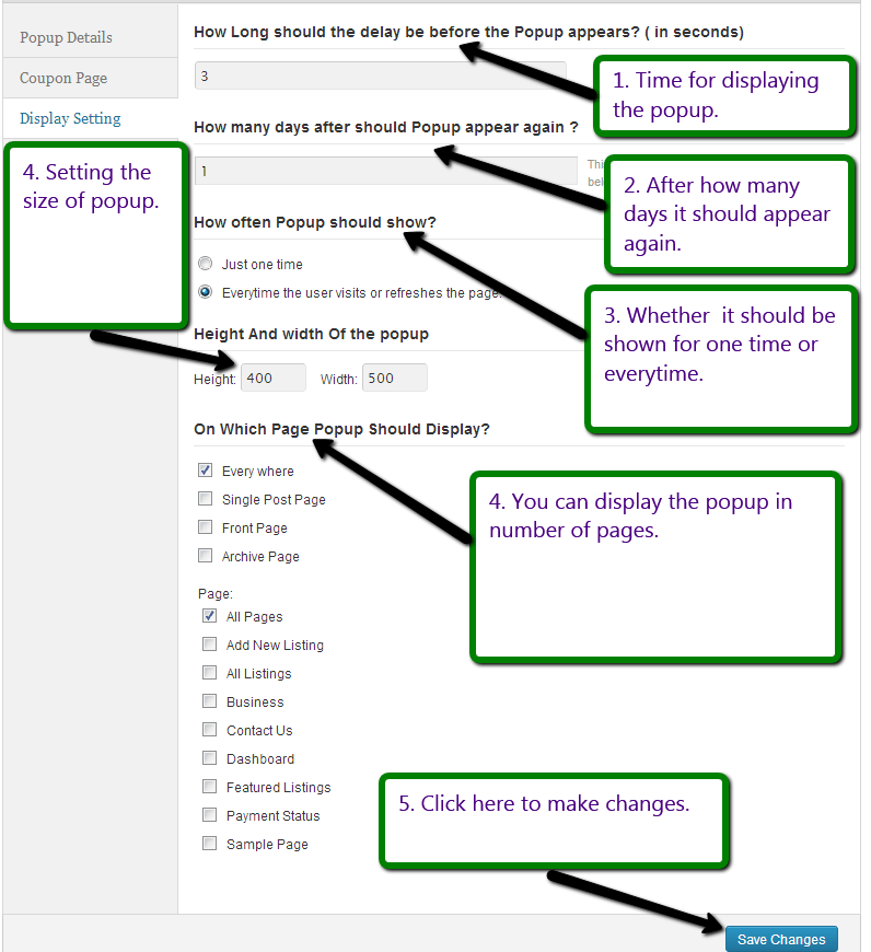 Display setting of viral plaza