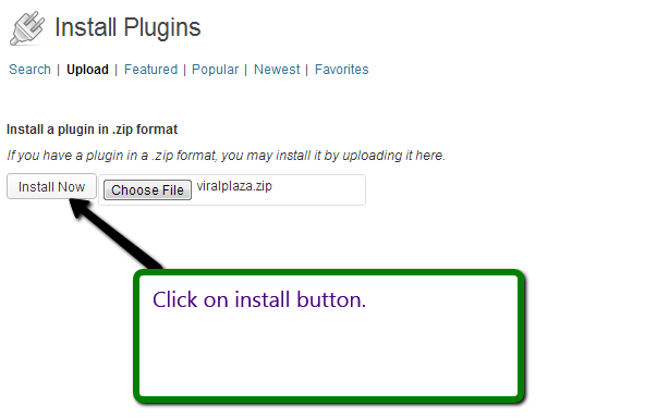 Installing the plugin