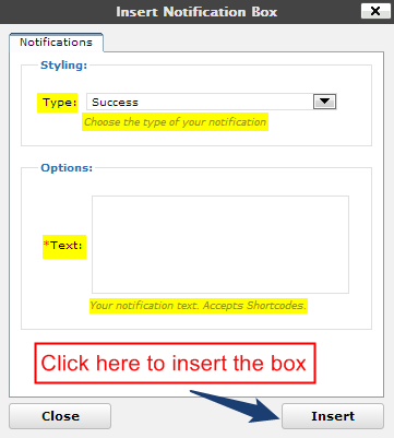 Notification-box-window
