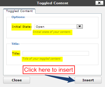 Toggle-content-window