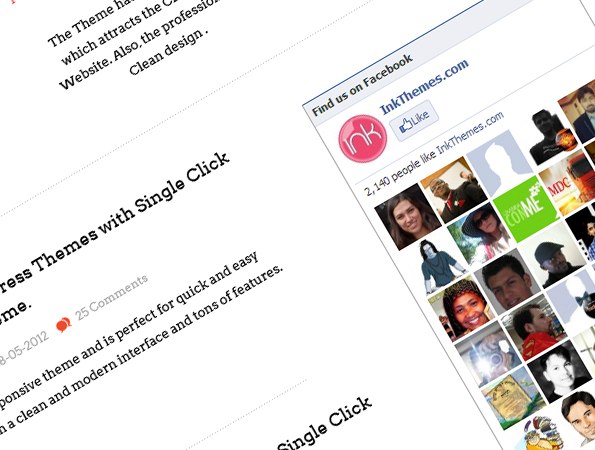 facebook plugin inserted in the theme