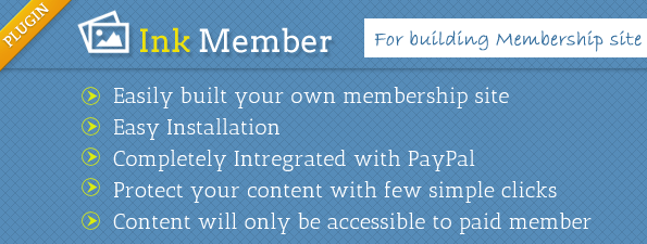 InkMember plugin Key features