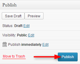 click on publish