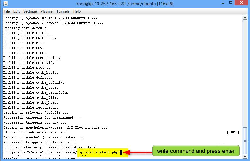 php5 install command