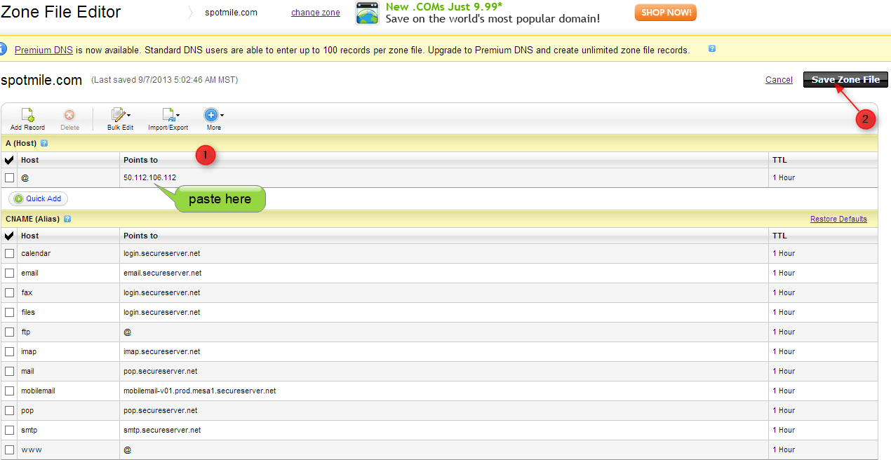 step to paste ip address