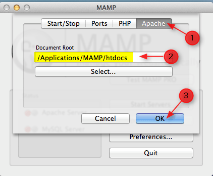 select document root