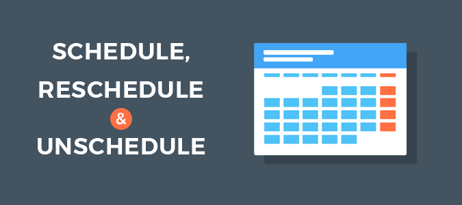 How to Schedule, Reschedule & Unscheduled a Blog Post in WordPress Feature Image