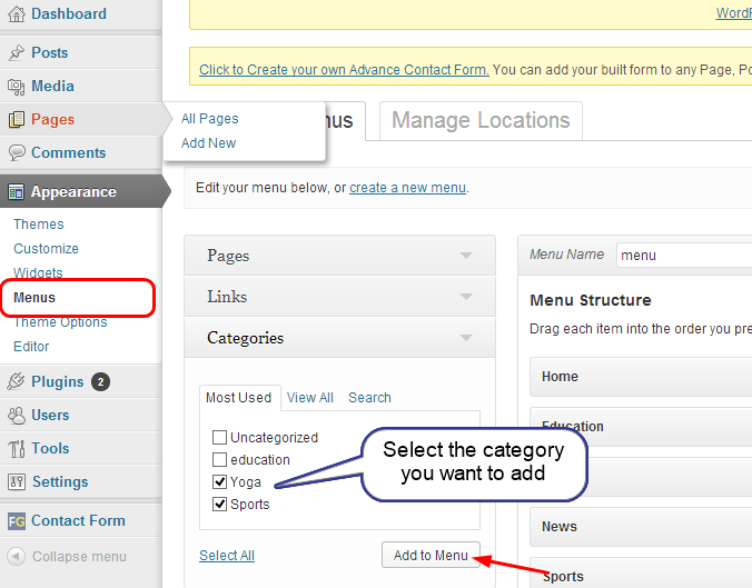 Menu setting theme best tutorial