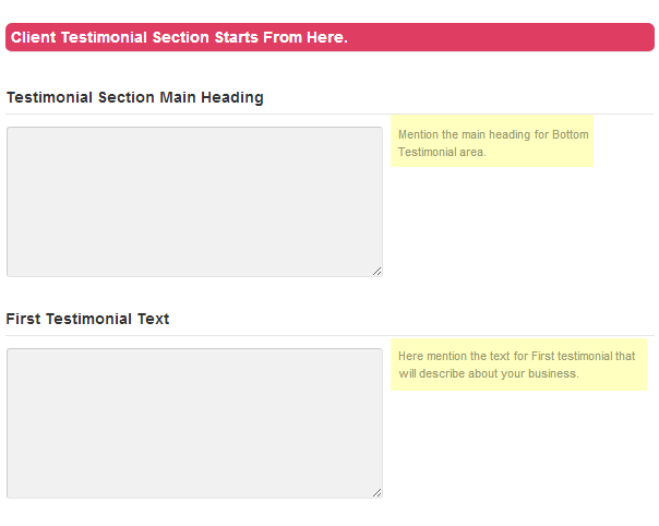 testimonial setting tutorial