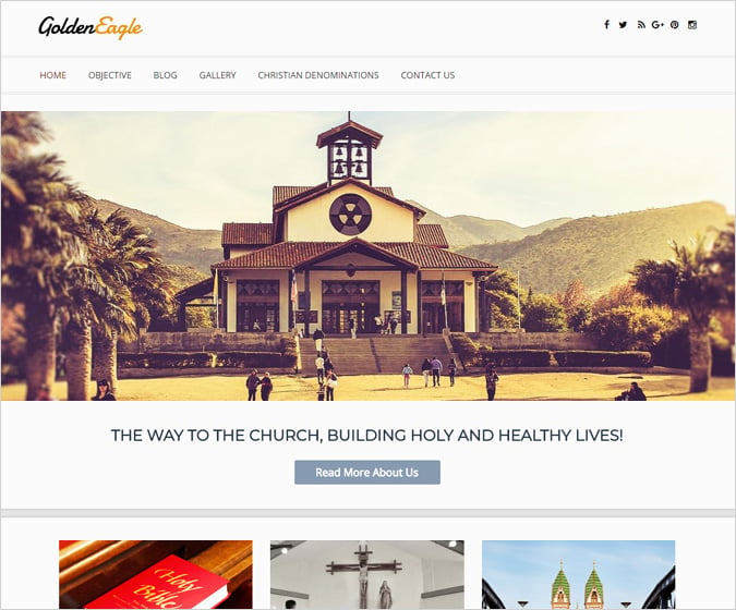 Golden Eagle WordPress Theme