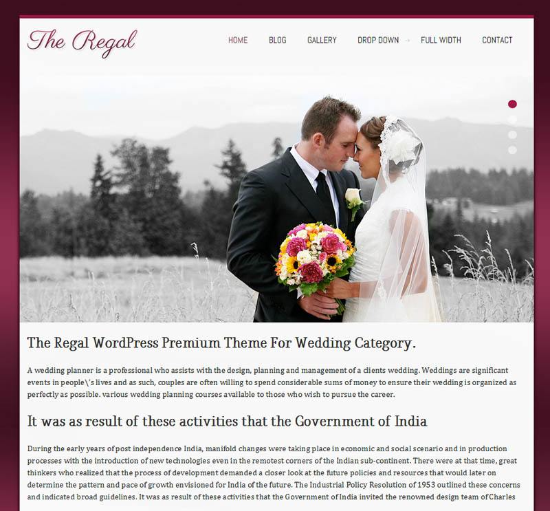 regal - free wordpress theme