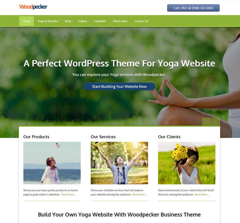 woodpecker - free wordpress theme