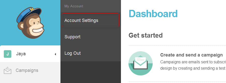 Account settings