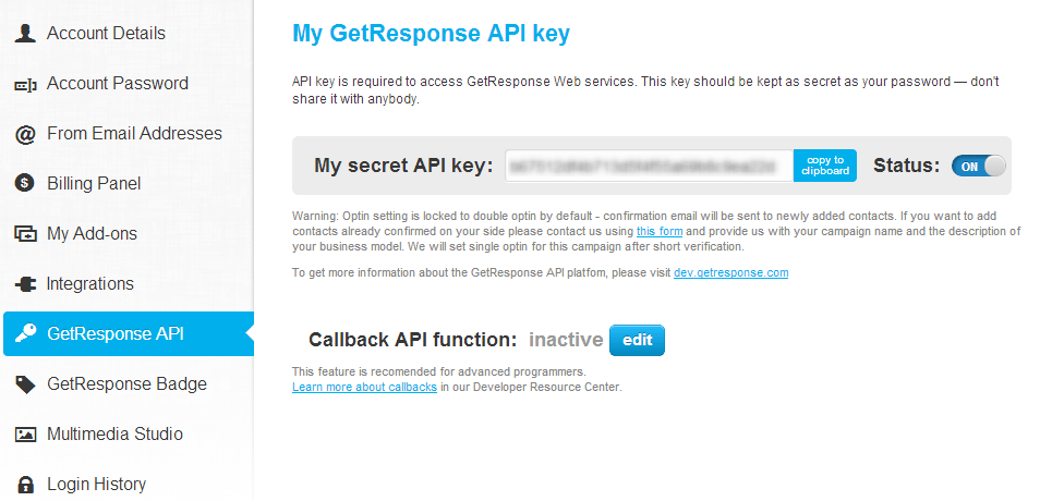 Capture GetResponse API