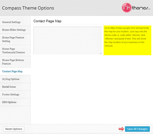 Contact Page Map