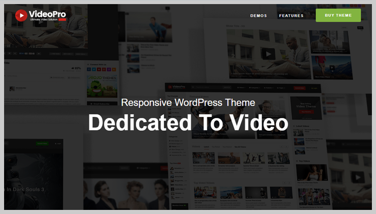 VideoPro - Free Responsive Video WordPress Themes