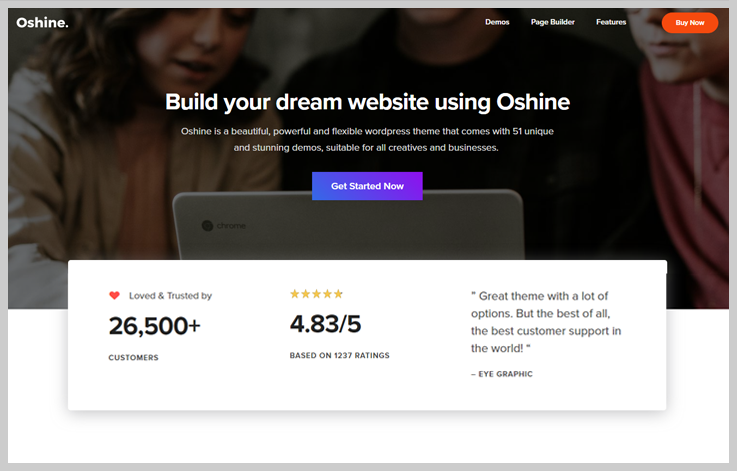 Oshine - Responsive Video Theme