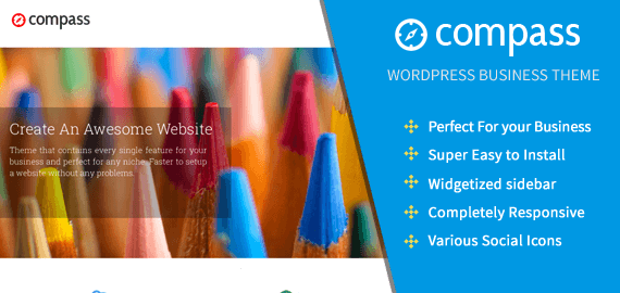 COMPASS - WORDPRESS THEME WITH FIVE FEATURED CONTENT SLIDER