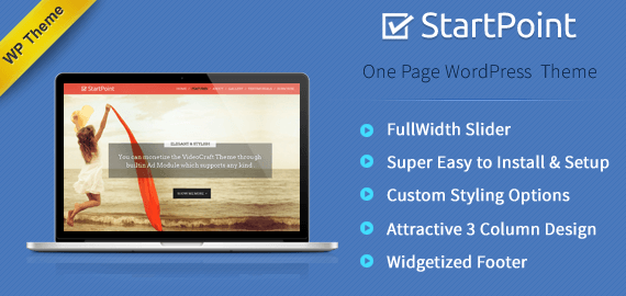 STARTPOINT - SINGLE PAGE WORDPRESS THEME