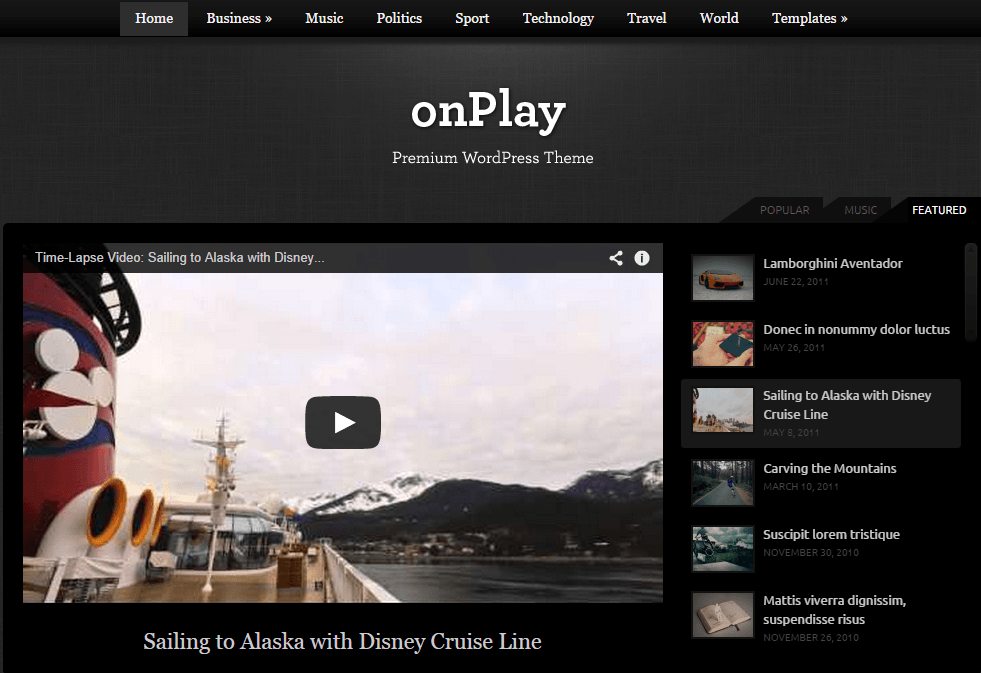 onplay - video wordpress theme