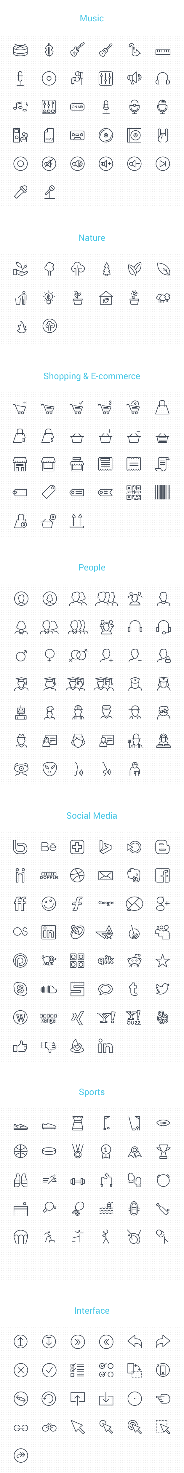 social media icons