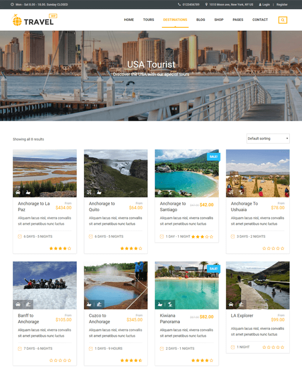 Travel WP - Tour Booking WordPress Theme