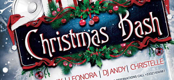 flyer template - christmas bash