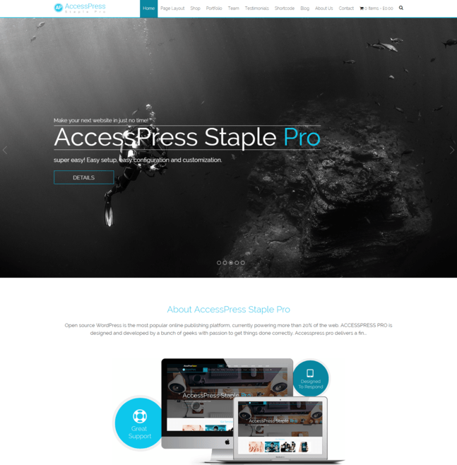 accesspress staple pro wp theme