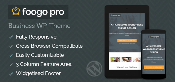 FOOGO PRO - WORDPRESS BUSINESS THEME