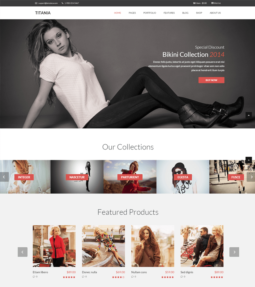 Titania - woocommerce web store wordpress theme