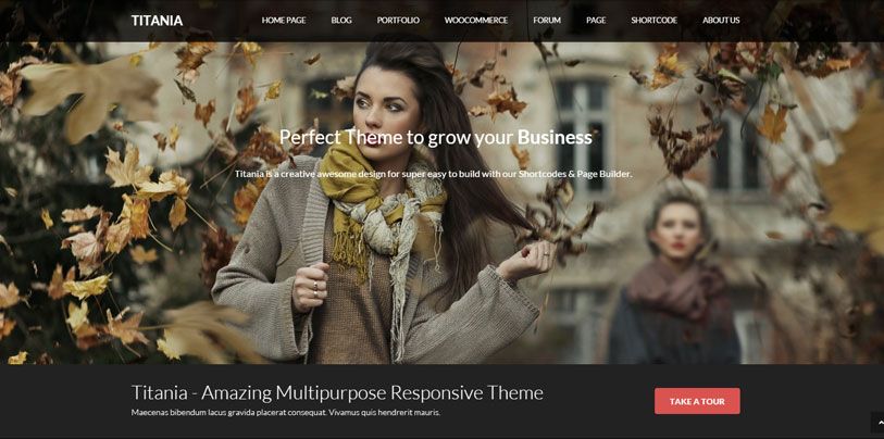 Titania - beautiful and responsive multipurpose wordpress theme