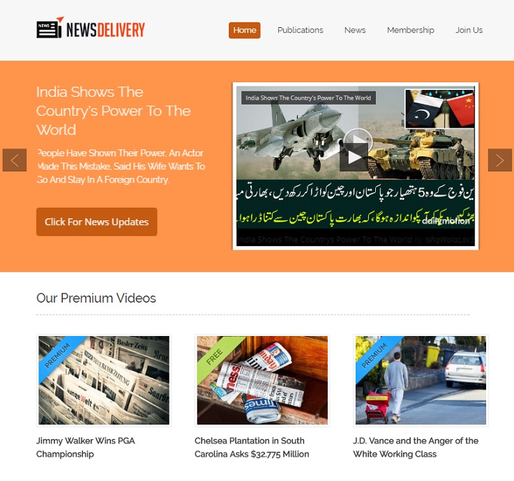 news delivery theme