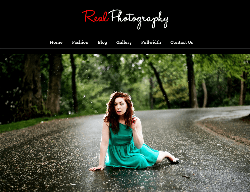 real photography - with wordpress