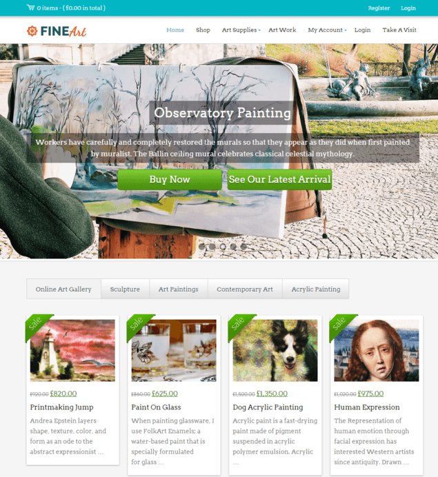 fineart wp theme