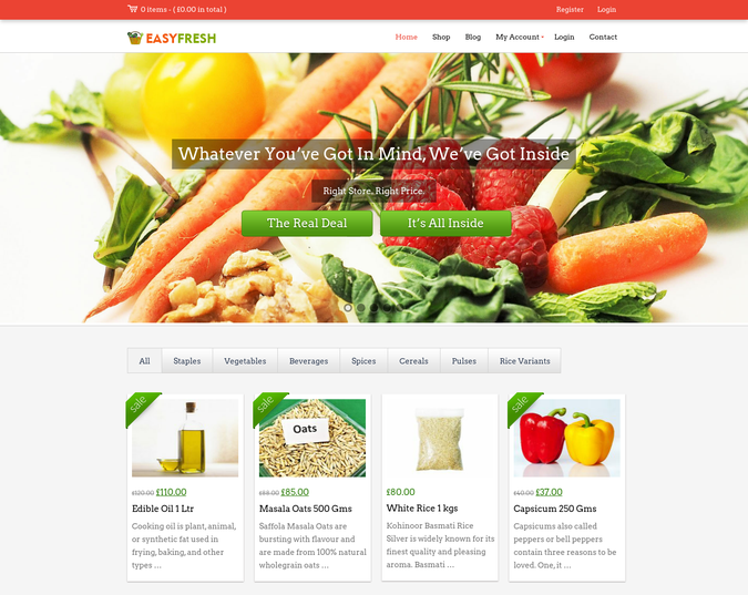 easy fresh wp theme