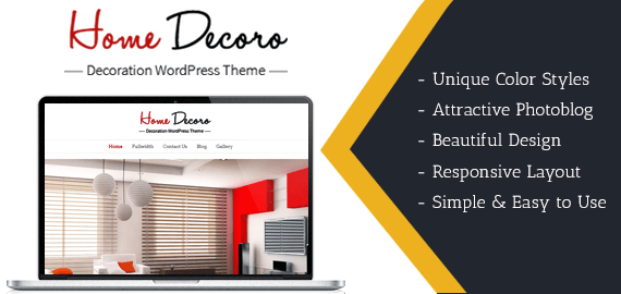 HOME DECORO - DECORATION WORDPRESS THEME