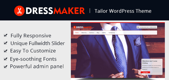 DRESSMAKER - TAILOR WORDPRESS THEME