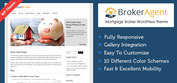 ASIAN BROKER - THE MORTGAGE BROKER WORDPRESS THEME