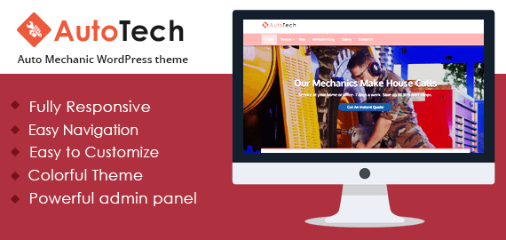 AUTO TECH - THE AUTO MECHANIC WORDPRESS THEME