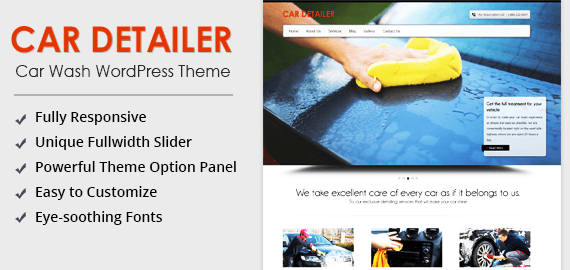 CARDETAILER - CAR WASHING WORDPRESS THEME
