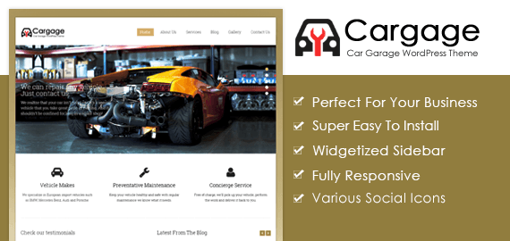 CARGAGE - CAR MECHANIC WORDPRESS THEME