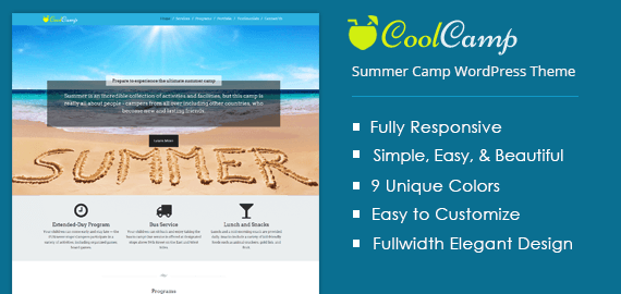COOLCAMP - SUMMER CAMP WORDPRESS THEME